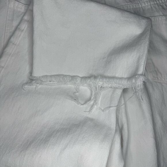 Zara Straight Leg White Jeans Size 14 - Picture 6 of 6